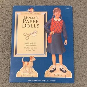 American Girl Molly's Paper Dolls - Blue and Red